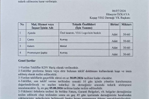 “KOOPERATİF VE DERNEK KURULUŞU- KAPASİTE GELİŞTİRME EĞİTİMİ” GÖRÜNÜRLÜK TEKLİF MEKTUBU
