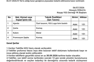Faaliyet 3.1 “KOOPERATİF VE DERNEK KURULUŞU- KAPASİTE GELİŞTİRME EĞİTİMİ” GÖRÜNÜRLÜK TEKLİF MEKTUBU
