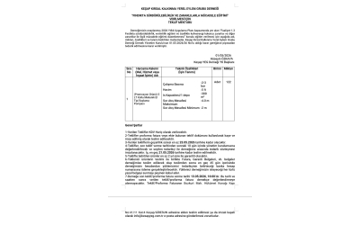 Faaliyet 1.3 FINDIKTA SÜRDÜRÜLEBİLİRLİK VE ZARARLILARLA MÜCADELE EĞİTİMİ” İÇİN TEKLİF MEKTUBU (Kollu El Tipi İlaçlama Pompası) (Promosyon Ürünü)
