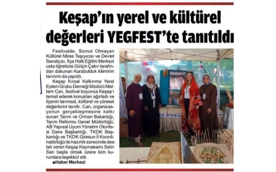 Keşap'ın Değerleri YEGFEST' de Tanıtıldı