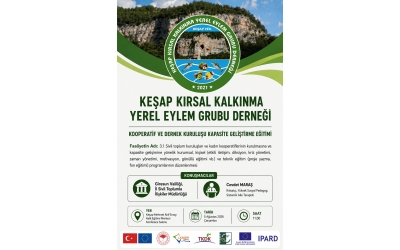 Faaliyet 3.1 Kooperatif ve Dernek Kuruluşu Kapasite Geliştirme Eğitimine Davetlisiniz