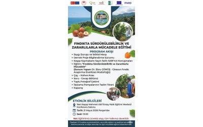 KEŞAP YEG Fındıkta Sürdürülebilirlik ve Zararlılarla Mücadele Eğitimi 
